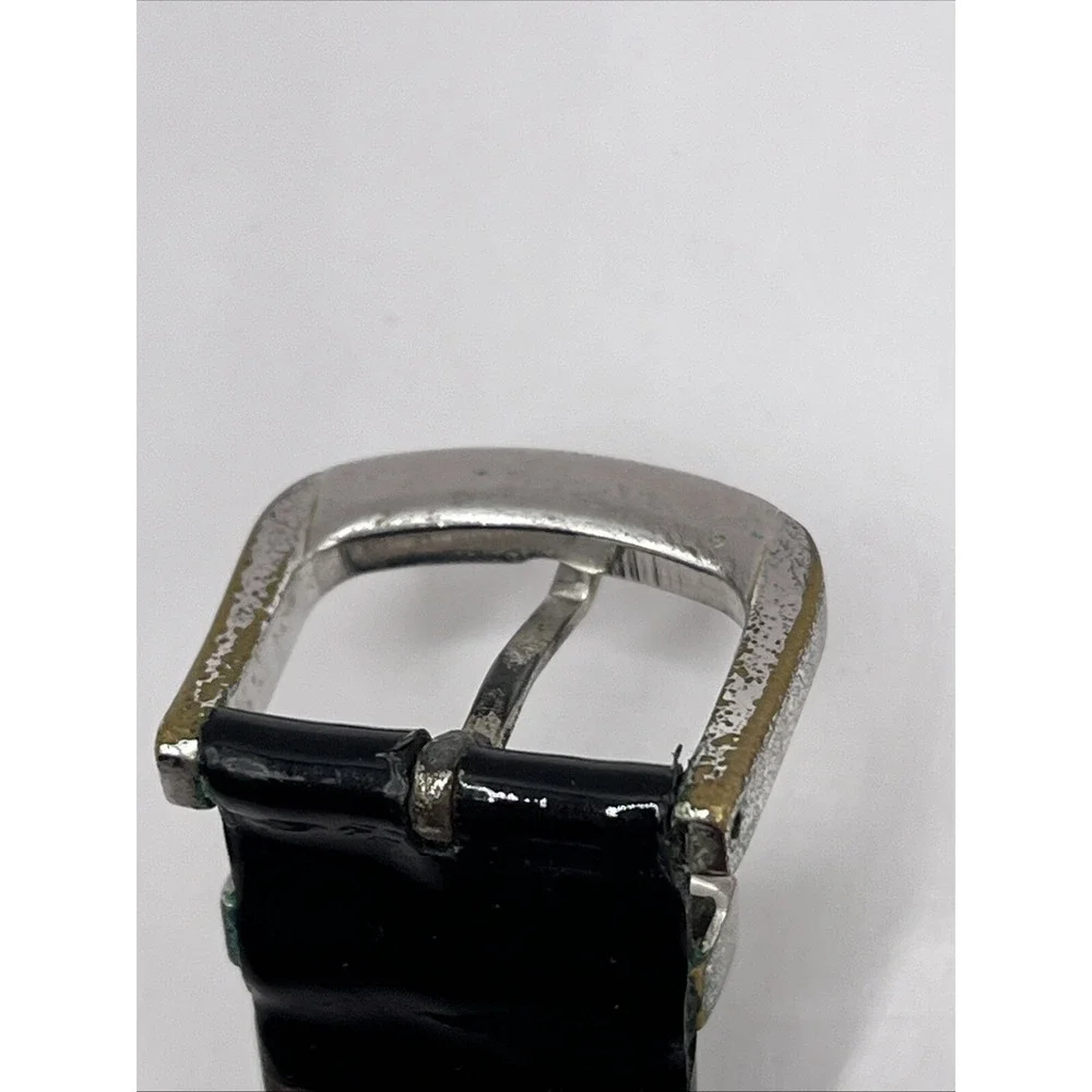 Jean Dousset Women's Diamond Bezel Watch Leather Band MOP Dial- New Battery‎
